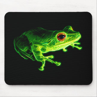 Neon-grüner elektrischer Laubfrosch - Leuchtendes Mousepad