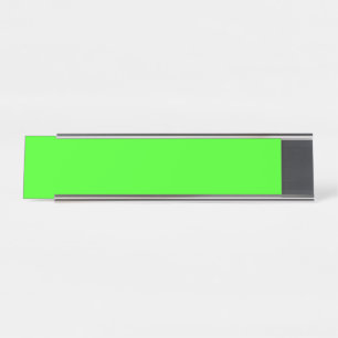 Neon Grünes Moderne Schreibtisch-Schild – Anpassba Schreibtischnamensplakette