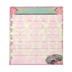 Neon Gypsy Wöchentlicher Planer Notizblock