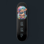 *~* Neon Hair Rainbow Troll AP89 Initial Skateboard<br><div class="desc">(Suchen Sie den Code AP89 für Troll-Objekte und AP88 für mittelalterliche Themen ) Einfache Übertragung auf andere Zazzle-Produkte. Skateboard im Hintergrund. Die hellen und so glücklichen NEON Rainbow Farben sind nur Pop der TROLL-Bilder und LETTERS. Personalisieren / Personalisieren Sie Ihre INITIALE / MONOGRAMM. Whimsical Adorable Niedliche lustige Langhaar Troll ....</div>