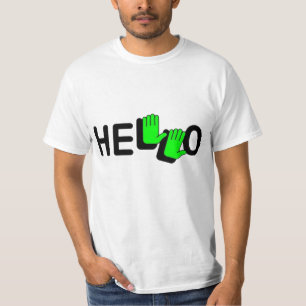 Neon Hallo Hände T-Shirt