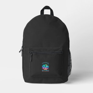 Neon-Halloween-Hexen-Png Bedruckter Rucksack