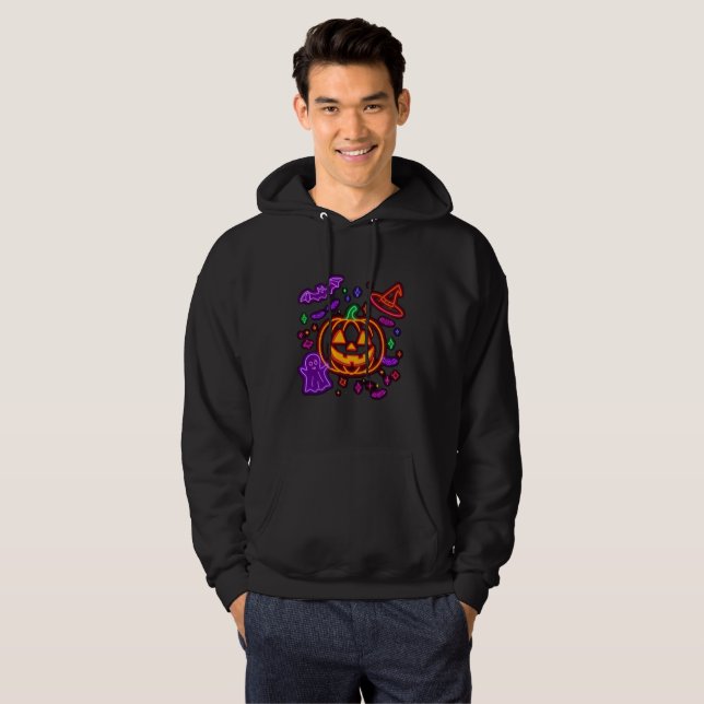 Neon Halloween Hoodie (Vorne ganz)