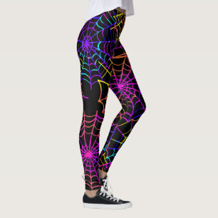 Neon-Halloween-Muster Leggings