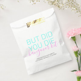 Neon Hangover Relief Kit Personalisiert Bacheloret Geschenktütchen
