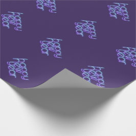 Neon Happy New Year Geschenkpapier