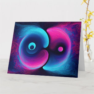 Neon Harmony: Eine moderne Interpretation von Yin  Karte