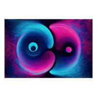Neon Harmony: Eine moderne Interpretation von Yin 