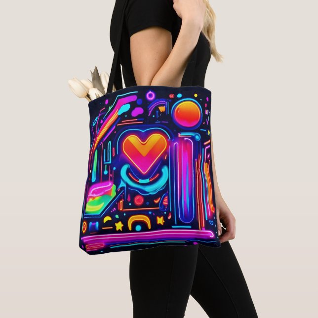 Neon Heart Chaos Tasche (Von Nahem)