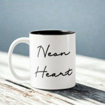 Neon Heart - Retro Liebe Zitat