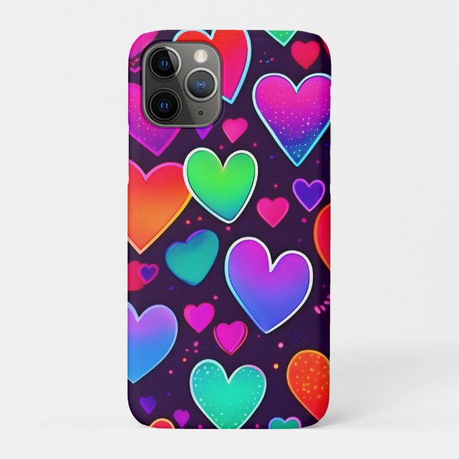 Neon Heart Symphony Case-Mate iPhone Hülle (Rückseite)
