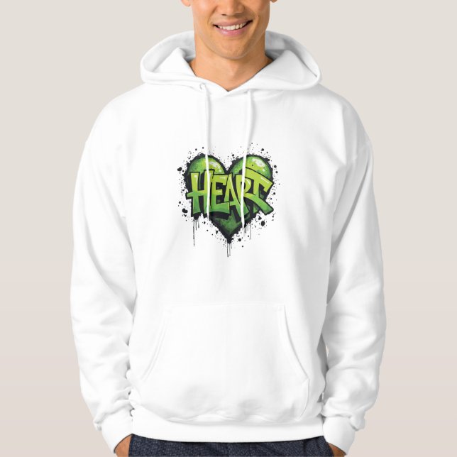 Neon Heartbeat Hoodie (Vorderseite)