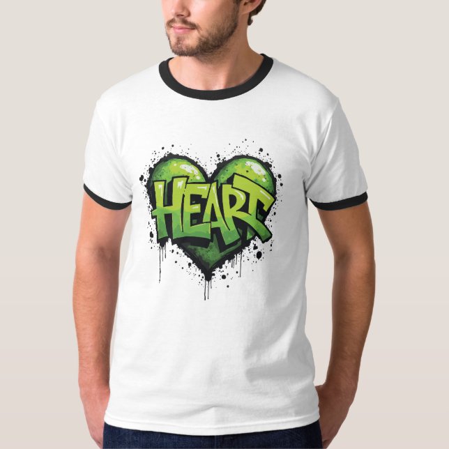Neon Heartbeat T-Shirt (Vorderseite)