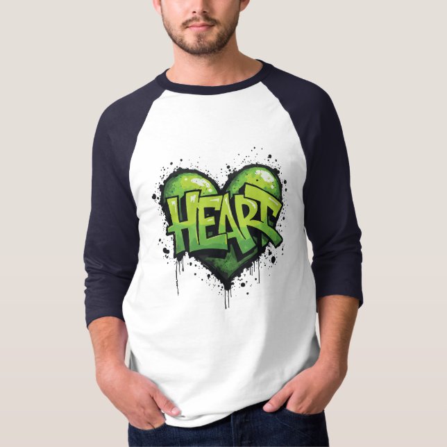 Neon Heartbeat T-Shirt (Vorderseite)