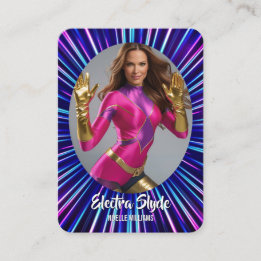 Neon-Held-Glow-Coscards-Cosplay-Sammelkarten Visitenkarte