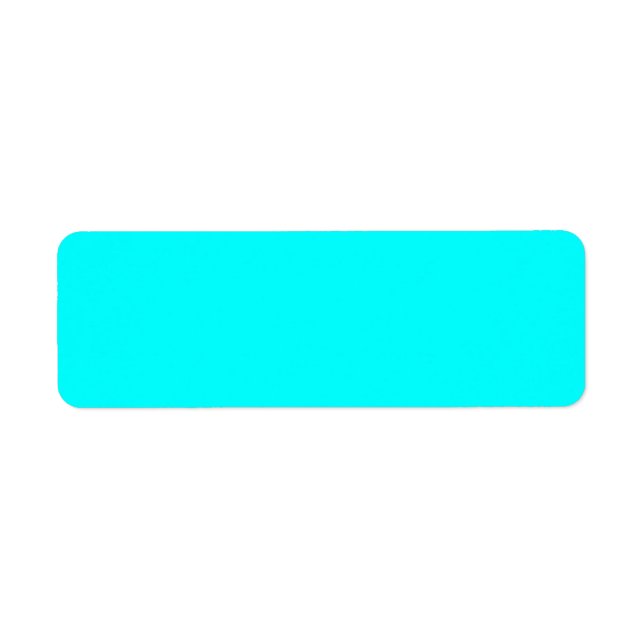 Neon hellblauer Hex Code 00ffff (Vorne)