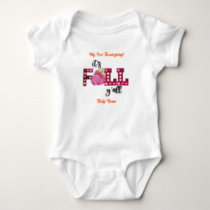 Neon Herbst Autumn individuell anpassen Baby Strampler