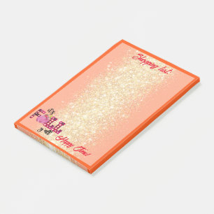 Neon Herbst Autumn Text und Farbe anpassen Post-it Klebezettel