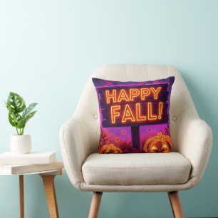Neon Herbst Tasse - Happy Herbstlaubs Kissen