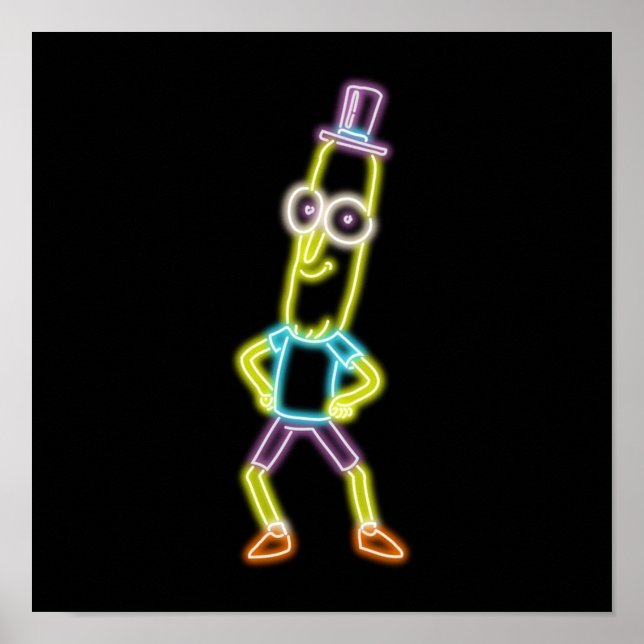 Neon Herr Poopybutthole Poster (Vorne)