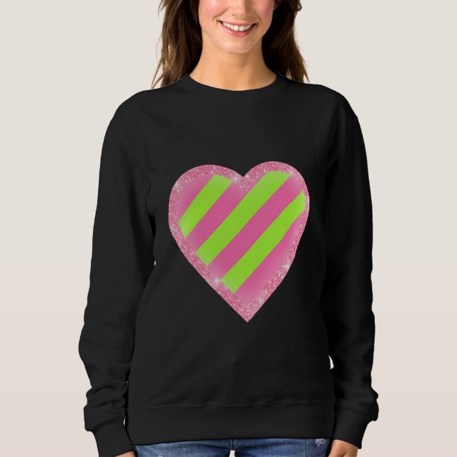 Neon-Herz Sweatshirt (Vorderseite)