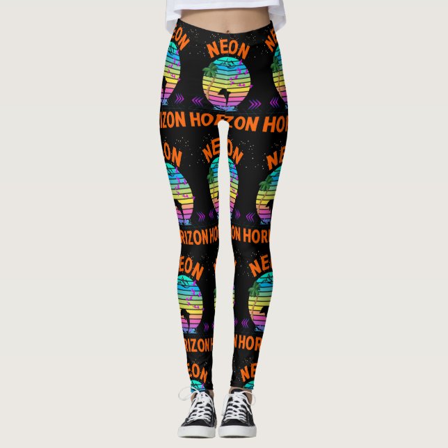 Neon Horizon Sundown Leggings (Devant)