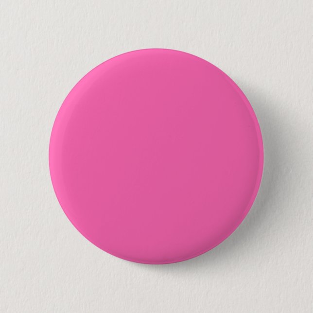 Neon Hot Pink Solid Color | Classic Button (Vorderseite)