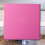 Neon Hot Pink Solid Color | Classic | elegant Fliese<br><div class="desc">Neon Hot Pink Solid Color | Classic | elegant | Trendy | Stilvoll | Geschenk</div>