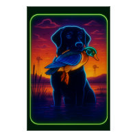 Neon Hunting Poster
