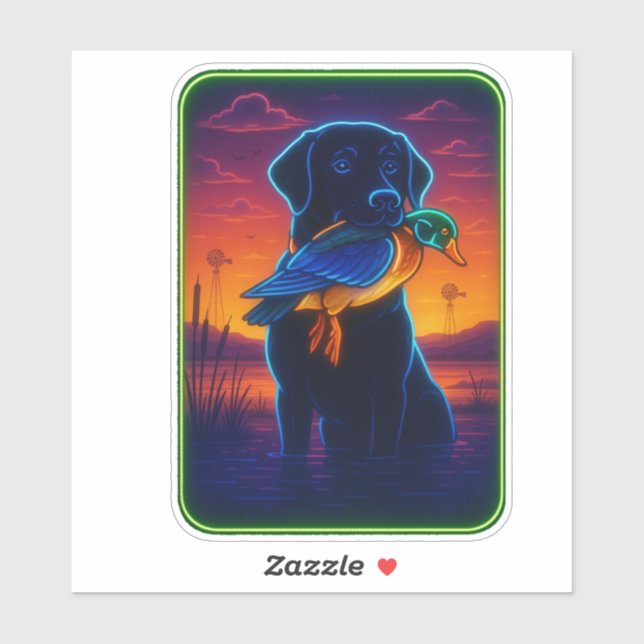 Neon Hunting Sticker (Blatt)