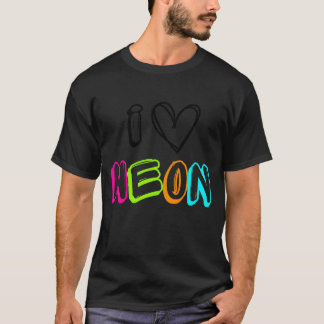 Neon I Heart Neon SCHWARZ T-Shirt