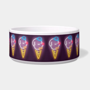 Neon Ice Cream Dog Napf