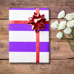Neon Indigo und White Wide Horizontal Streifen Geschenkpapier<br><div class="desc">Neon Indigo und White Wide Horizontal Strip Wrapping Paper</div>