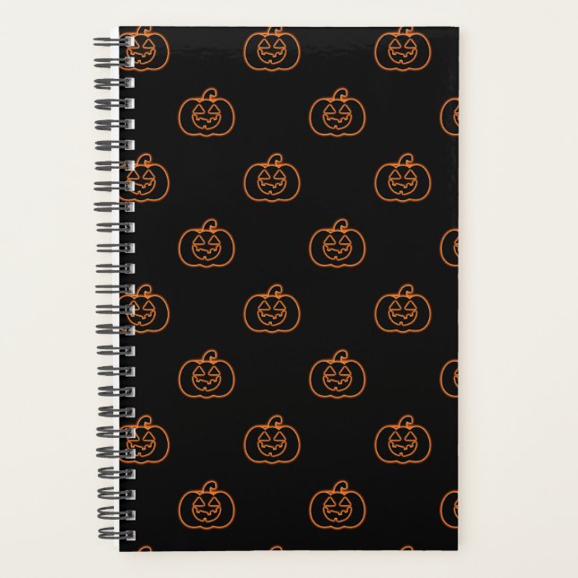 Neon Jack-o-Lantern Planner Planer (Vorderseite)