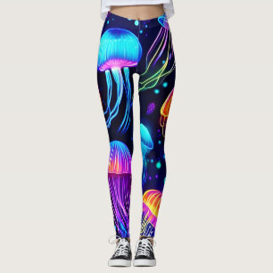 Neon Jellyfish Dreams Leggings