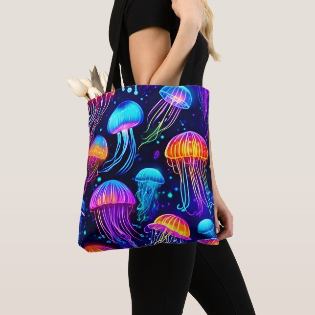 Neon Jellyfish Dreams Tasche (Von Nahem)