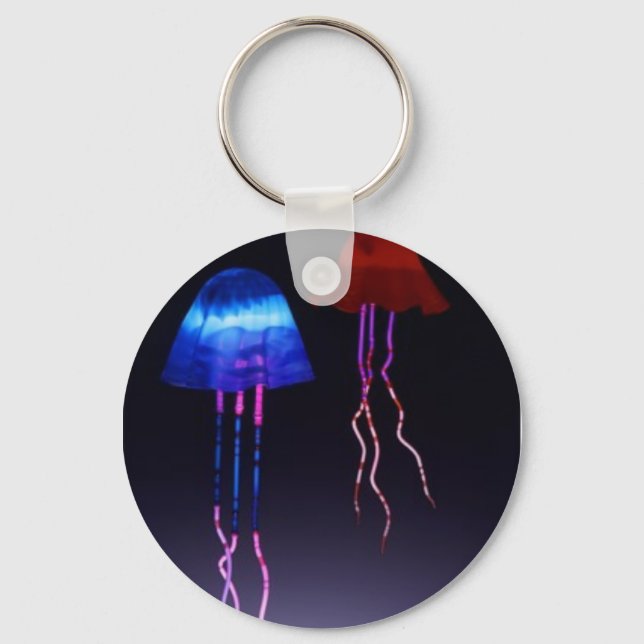 Neon Jellyfish Schlüsselanhänger (Vorderseite)