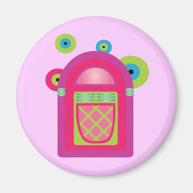 Neon Jukebox Magnet (Vorne)