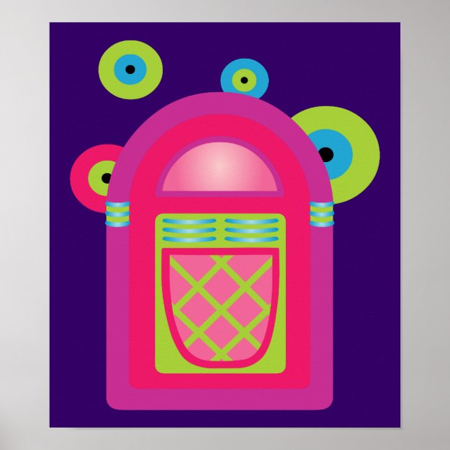 Neon Jukebox Poster (Vorne)