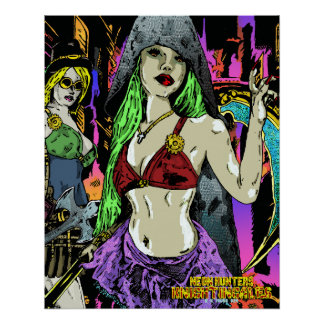 Neon Junters: Knightingales Poster