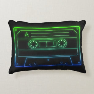 Neon-Kassette Retro-Ästhetik-Wurfkissen Dekokissen