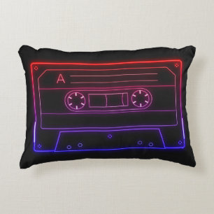 Neon-Kassette Retro-Ästhetik-Wurfkissen Dekokissen