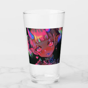 Neon Kawaii Dämonen Mädchen Pastel Goth Glas