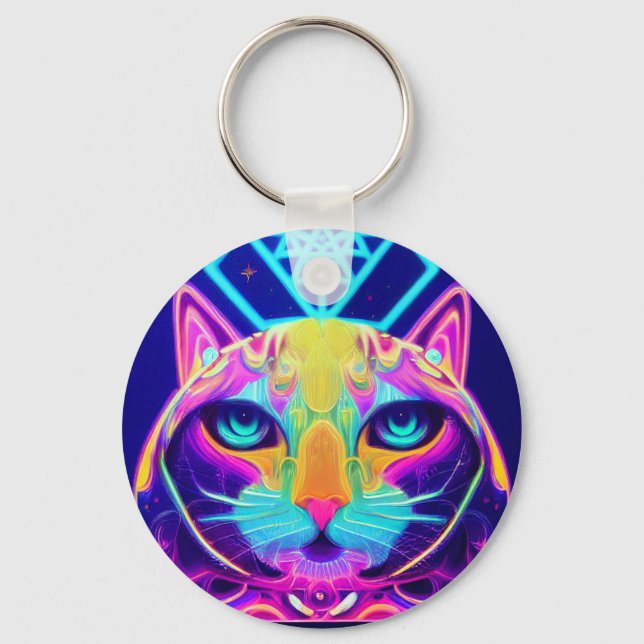 NEON KITTTYYYY! SCHLÜSSELANHÄNGER (Vorderseite)