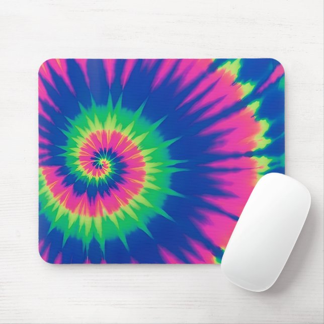Neon Krawatte Dye Spiral Mousepad (Mit Mouse)
