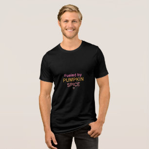 Neon-Kürbisgewürz-Energie – Retro-Herbst-T-Shirt Tri-Blend Shirt