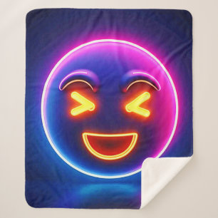Neon Laughing Emoji Joy Sherpadecke