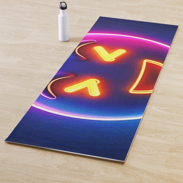 Neon Laughing Emoji Joy Yogamatte (Beispiel)