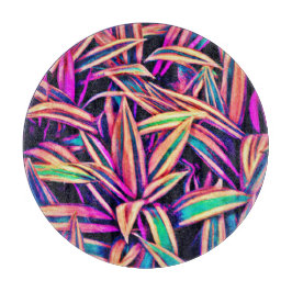 Neon Leaf Patterns enthüllt Schneidebrett