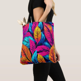 Neon Leaf Symphony Tasche